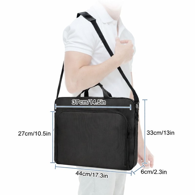 WaterResistant Laptop Sleeve With Shoulder Strap Protective Computer Case 4
