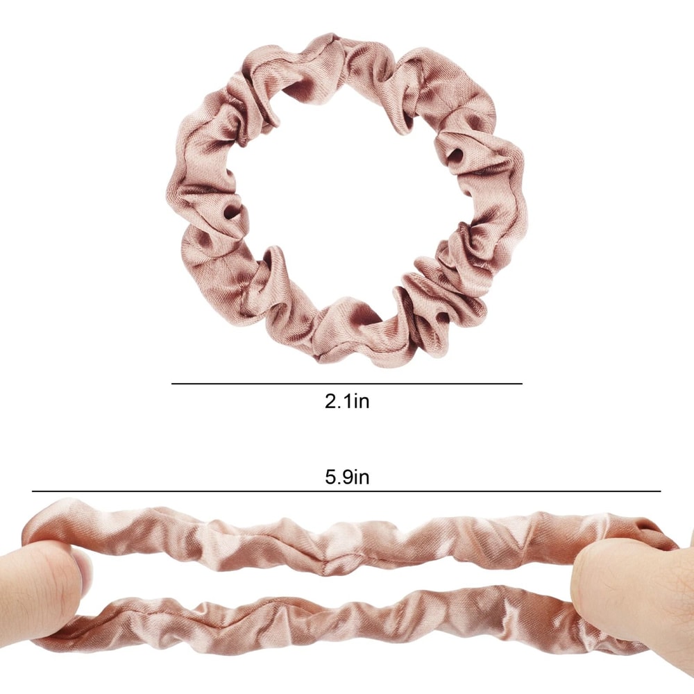 Hair Ties Scrunchies Multicolor Elastic Silk Hair Bands For Women 2