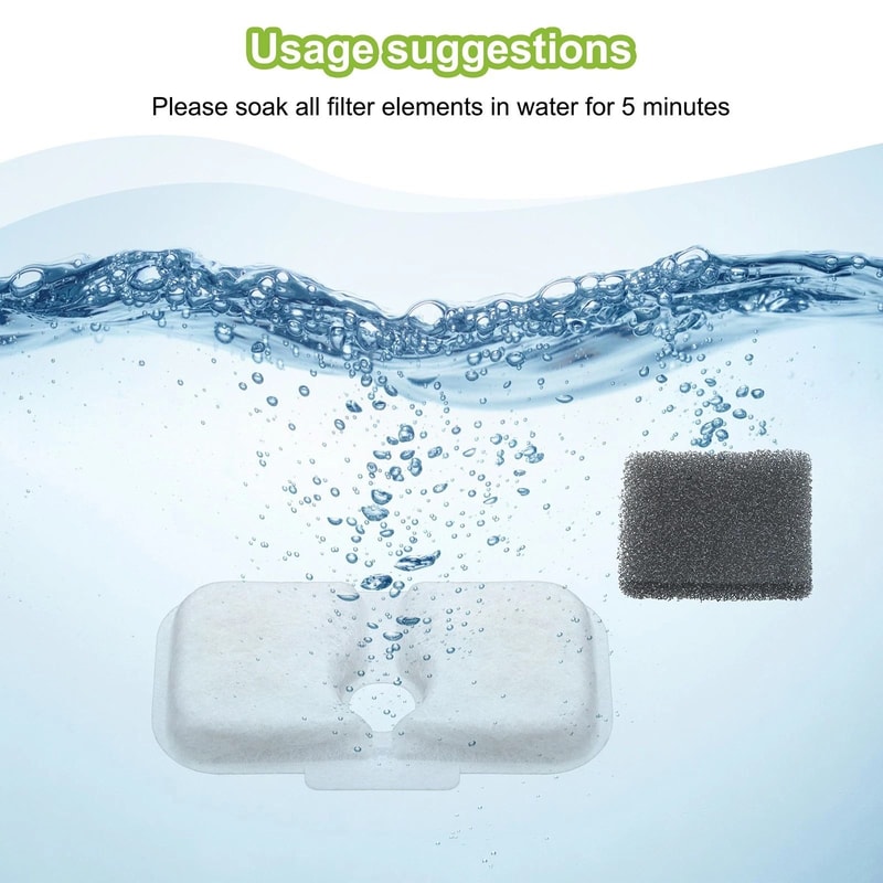 Cat Water Fountain Filters For Pet Fountains Triple Filtration HighEfficiency Replacement Filter 1