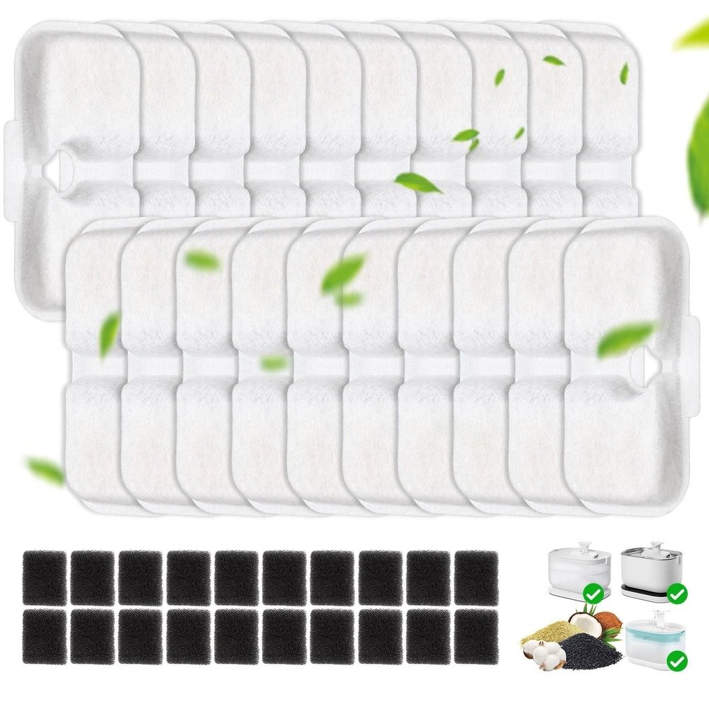 Cat Water Fountain Filters For Pet Fountains Triple Filtration HighEfficiency Replacement Filter 6