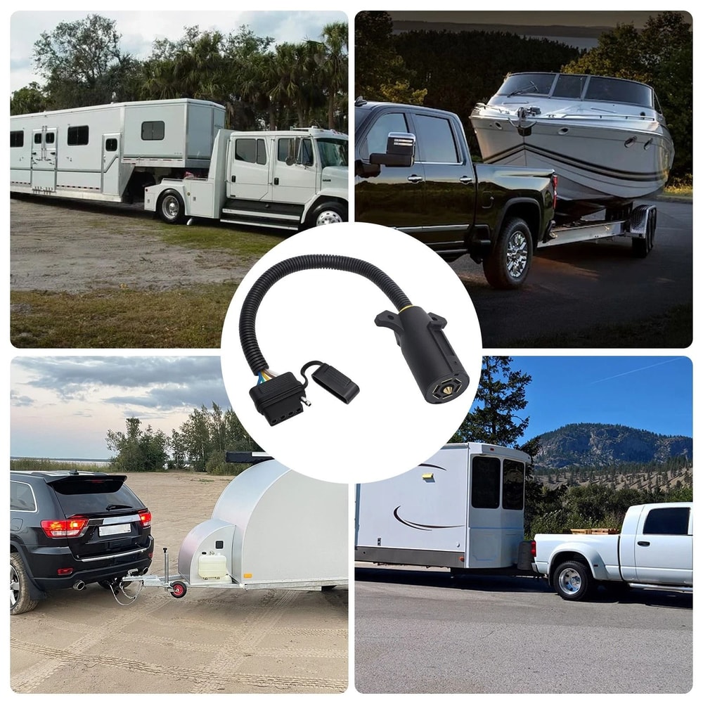 Trailer Adapter Wiring Plug For RV Truck And Trailer Light Conversion 2