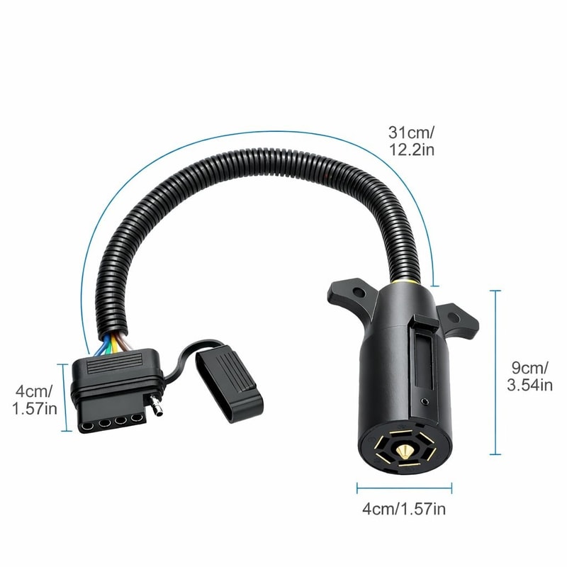 Trailer Adapter Wiring Plug For RV Truck And Trailer Light Conversion 5