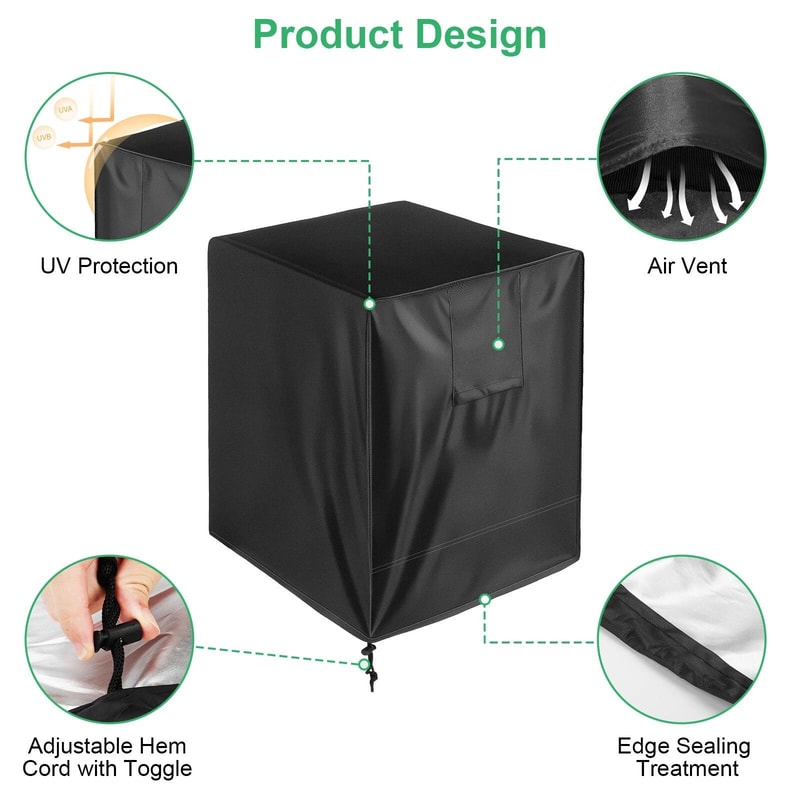 Waterproof Outdoor Air Conditioner Cover Winter Protector For AC Units 3