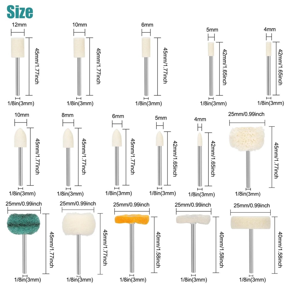 Polishing Wheel Buffing Grinding Kit For Rotary Tool 0