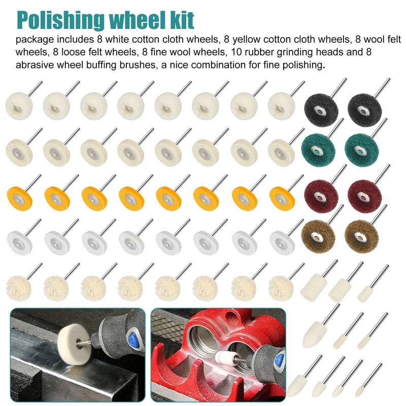 Polishing Wheel Buffing Grinding Kit For Rotary Tool 6