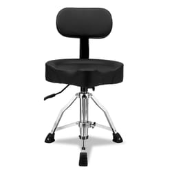 adjustable drum throne with backrest - hydraulic drum stool for drummers