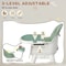Portable Adjustable Baby High Chair With Removable DualLayer Tray 3