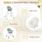 Portable Adjustable Baby High Chair With Removable DualLayer Tray 7
