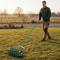 Heavy Duty Rolling Manual Lawn Aerator Lawn Tool For Yard Care 0