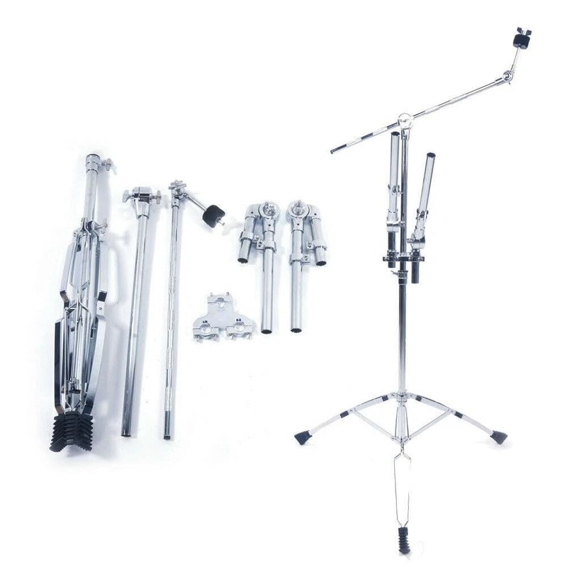 Double Tom Drum Stand With Cymbal Boom Mount Arm Professional Percussion Hardware For Drummers 5