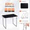 Portable Aluminum Folding Table Perfect For Indoor Outdoor Dining Picnics Parties 5