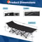 Portable Folding Camping Cot Bed With Soft Pad For Outdoor Adults Sleeping Compact Comfortable Fo 2