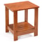 Portable Teak Wood Side Table For Patio Indoors Small Square WeatherResistant Compact Design 0