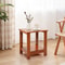 Portable Teak Wood Side Table For Patio Indoors Small Square WeatherResistant Compact Design 1
