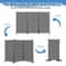 Room Divider Privacy Screens For Home Office Folding Steel With Adjustable Panels 3