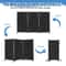 Room Divider Privacy Screens For Home Office Folding Steel With Adjustable Panels 6