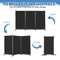 Room Divider Privacy Screens For Home Office Folding Steel With Adjustable Panels 6