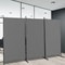 Room Divider Privacy Screens For Home Office Folding Steel With Adjustable Panels 0
