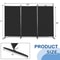 Room Divider Privacy Screens For Home Office Folding Steel With Adjustable Panels 7