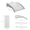 DIY Outdoor Window Awning Canopy Front Door Shield With Brackets 2