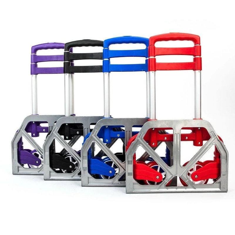 Heavy Duty Portable Luggage Cart Foldable Roller Carrier For Easy Transport 5