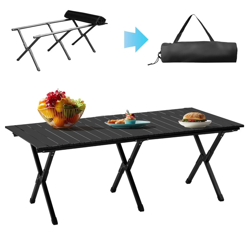 Folding Ultralight Collapsible Table For Outdoor Travel Hiking BBQ Portable Picnic Camp Table 4