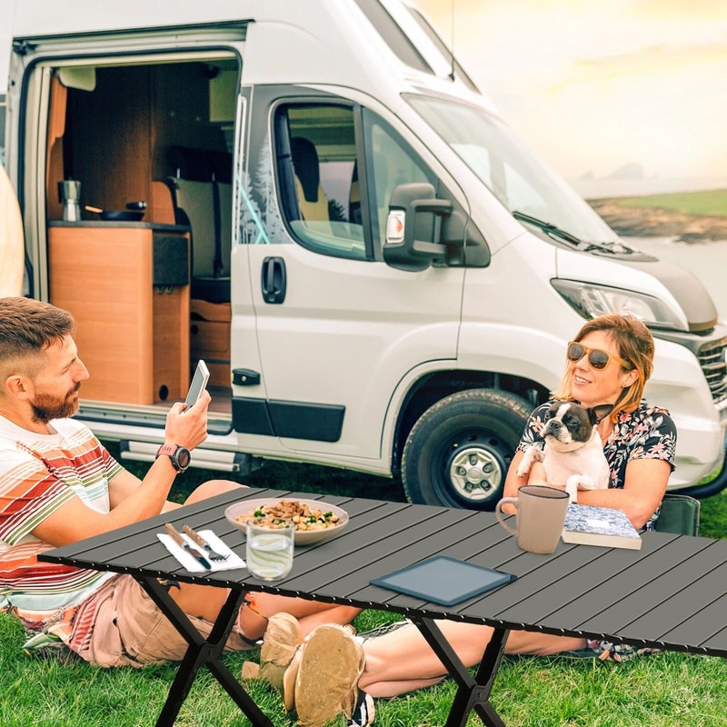 Folding Ultralight Collapsible Table For Outdoor Travel Hiking BBQ Portable Picnic Camp Table 0