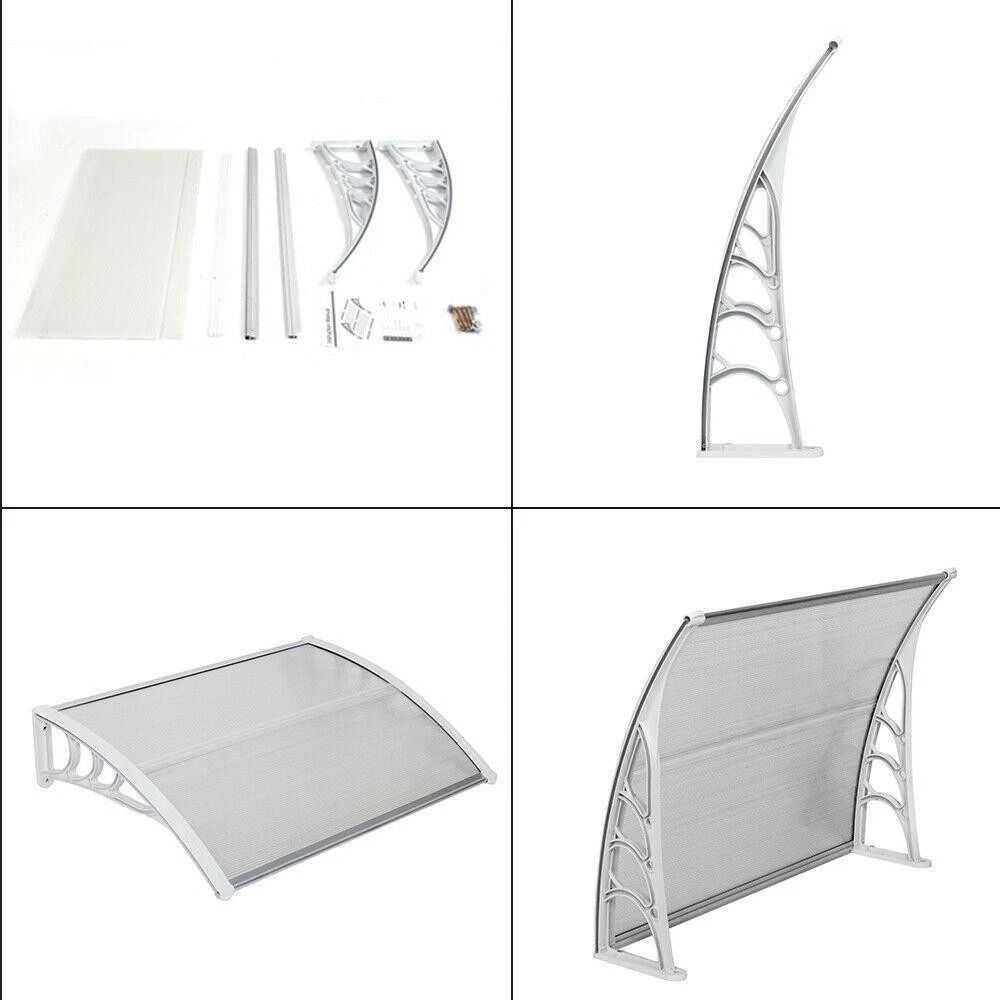 DIY Waterproof Window Awning For Front Door Outdoor Eaves Canopy Garden Shield 5