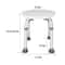 AntiSlip Adjustable Medical Shower Chair For Elderly Round Stool Seat With Stable Support 5