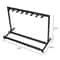 Guitar Folding Stand Adjustable Display Rack With Padded Organizer For Guitars Basses 7