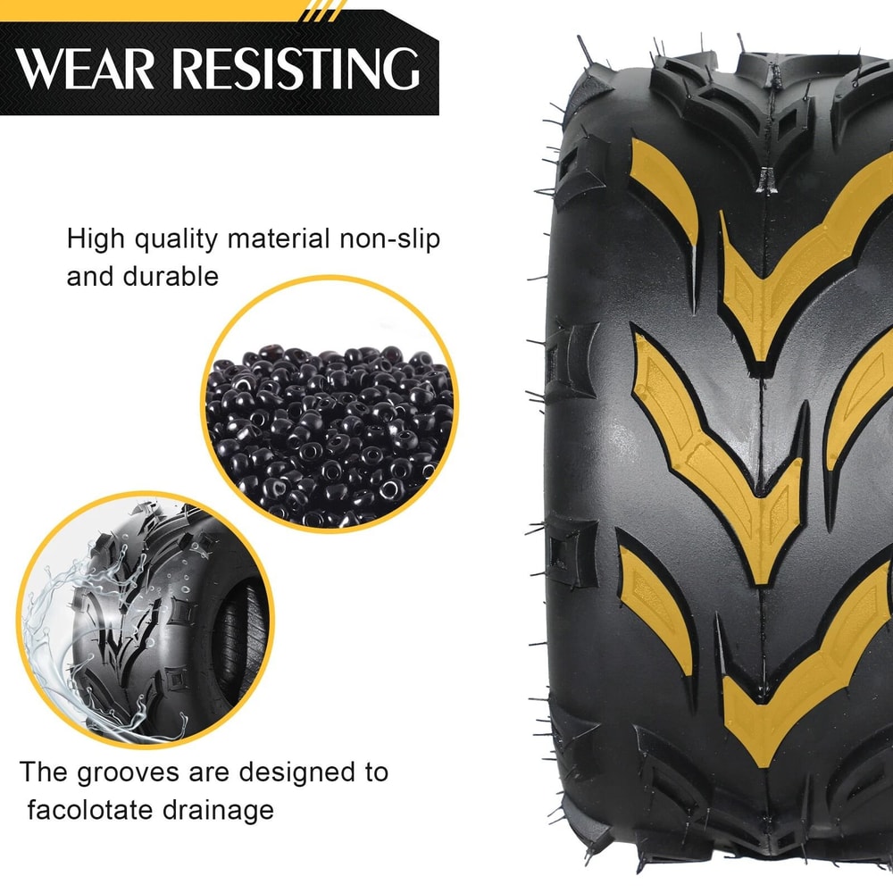 Sport ATV Tires Set Tubeless Front Left Right 4
