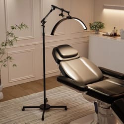 professional salon floor lamp, lockable casters, adjustable brightness for nail & beauty work