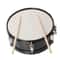 Glarry Marching Snare Drum Transparent With Drum Sticks Black 2