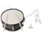 Glarry Marching Snare Drum Transparent With Drum Sticks Black 6