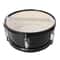 Glarry Marching Snare Drum Transparent With Drum Sticks Black 7