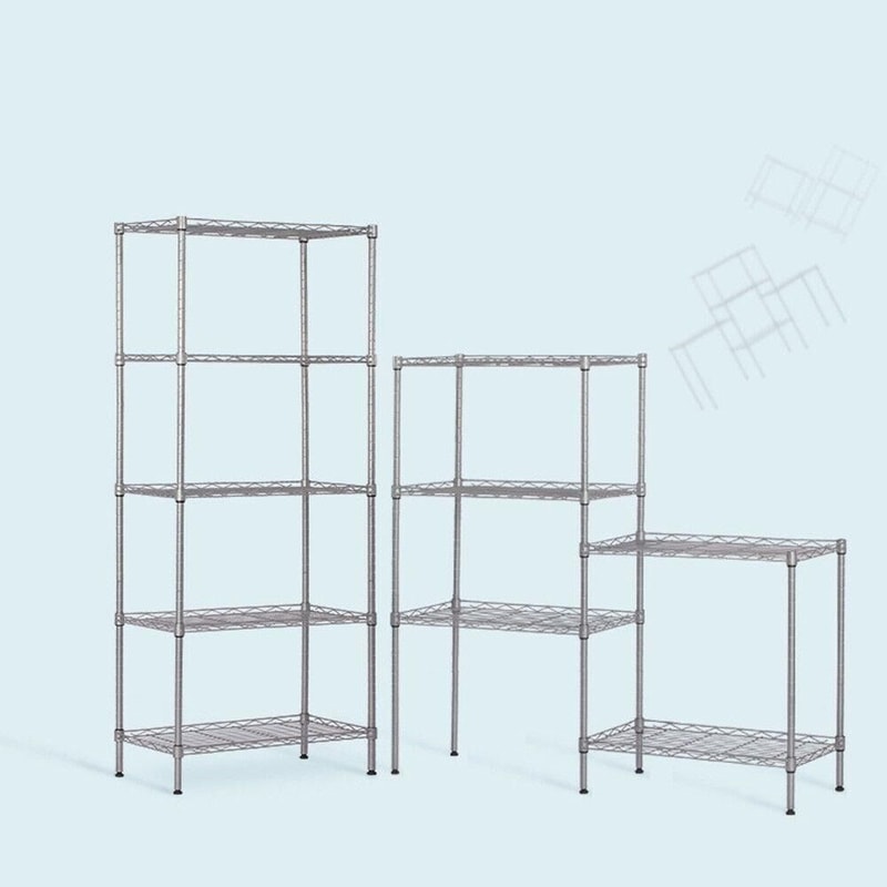 Wire Shelving Unit Tier Storage Rack For Kitchen Garage Home Organization 2