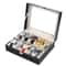 Leather Watch Display Box Organizer Case For Storage Protection 4