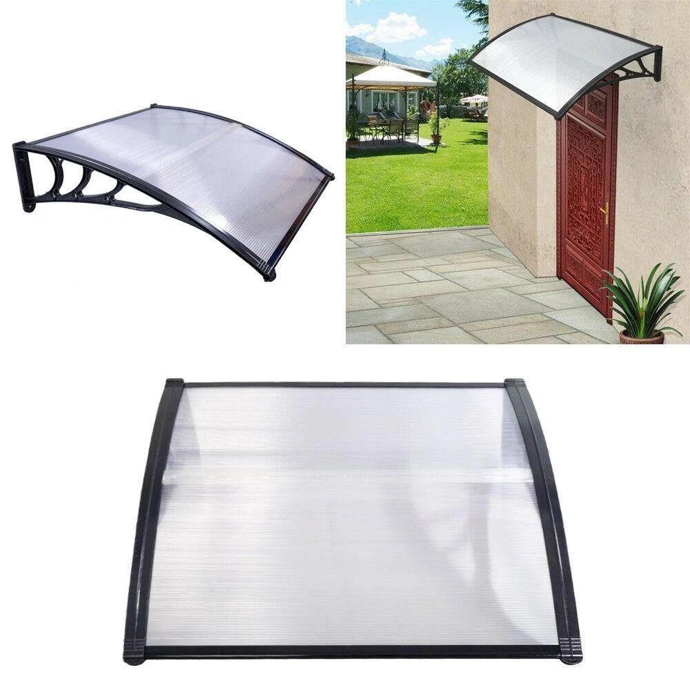 DIY Door Window Canopy Awning Sun Rain Patio Cover For Porch Protection 7