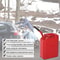 Green Steel Fuel Can Durable Gasoline Tank With Flexible Spout For Emergency Use 4