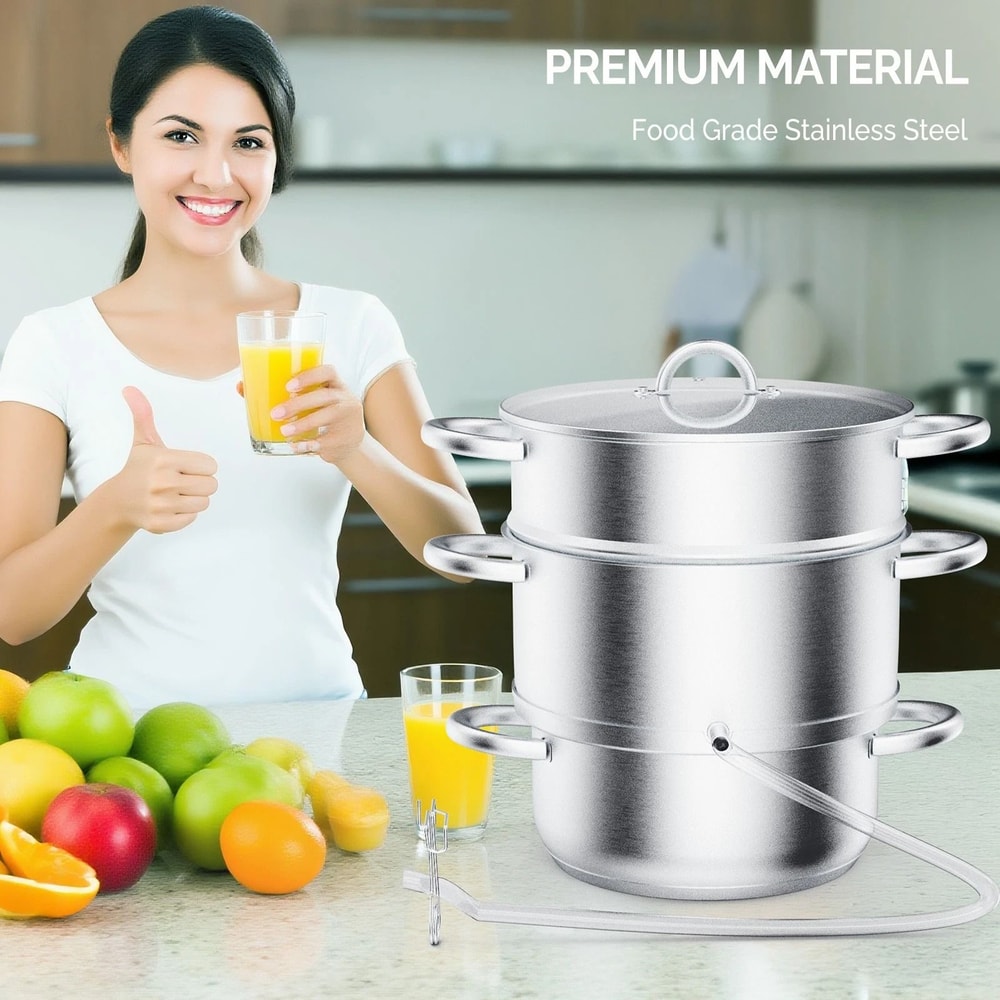 Stainless Steel Steam Juicer With Hose 4