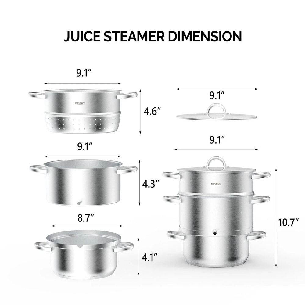 Stainless Steel Steam Juicer With Hose 7