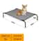 Cooling Elevated Dog Bed With Metal Frame Pet Hammock Cot 5