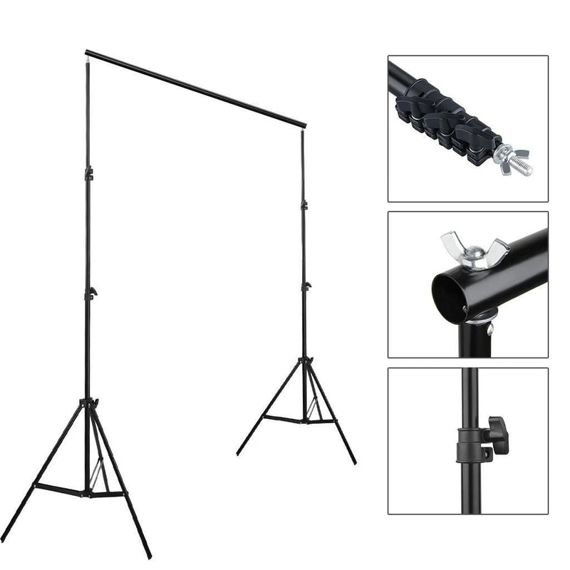 Adjustable Background Support Stand Photography Kit Professional Video Backdrop Set For Photograph 6