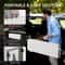 Foldable Patio Bench Tabletop Garden Party Outdoor Plastic Table For Easy Storage 2