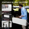 Foldable Patio Bench Tabletop Garden Party Outdoor Plastic Table For Easy Storage 2