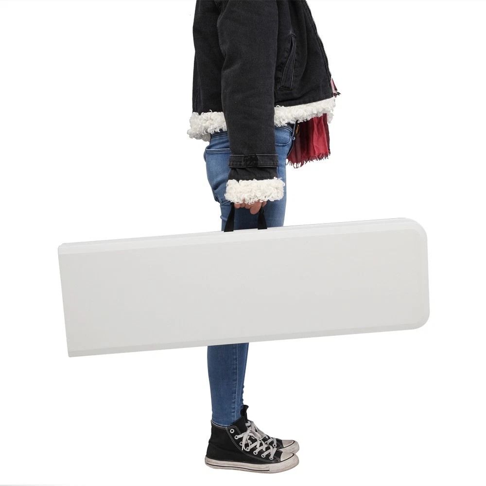 Foldable Patio Bench Tabletop Garden Party Outdoor Plastic Table For Easy Storage 5