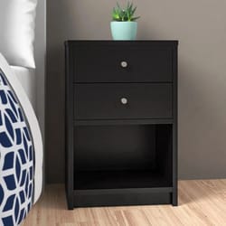 modern nightstand storage cabinet with drawers – bedroom bedside end table
