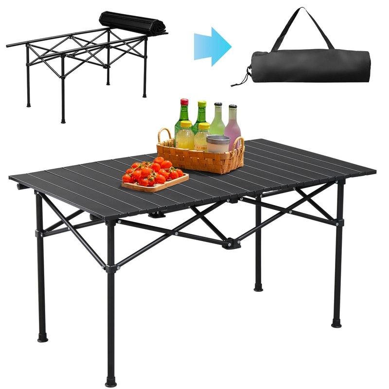 Folding Portable Camping Table Compact Carbon Steel Outdoor Picnic Table 3