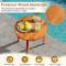 Portable Patio Side Coffee Table Compact Wood End Table For Indoor And Outdoor Use 6