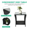 Elegant Side Tea Table With Tempered Glass Perfect For Patio And Garden Spaces 5